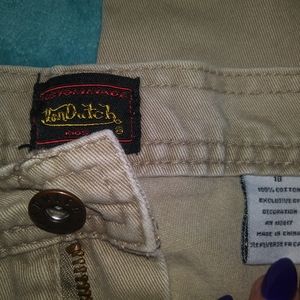 Boys Von Dutch Wide Leg Khaki